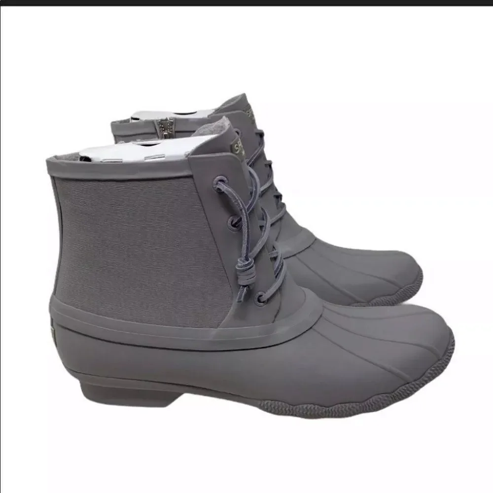 Sperry Saltwater Flooded Lavender Duck Rain Boots‎